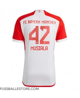 Günstige Bayern Munich Jamal Musiala #42 Heimtrikot 2023-24 Kurzarm